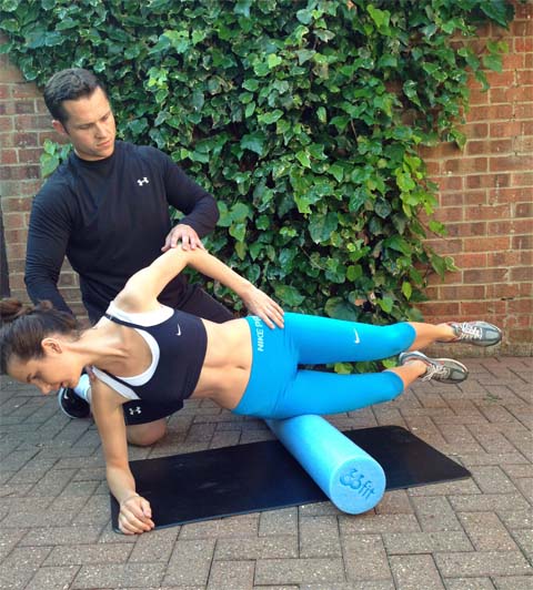 Personal Trainer Durham, Middlesbrough and Teesside - Corrective Exercise-Roller-foam-home training 